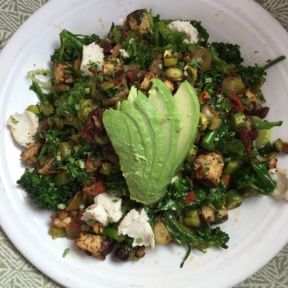 Gluten-free kale salad from Cafe Gratitude